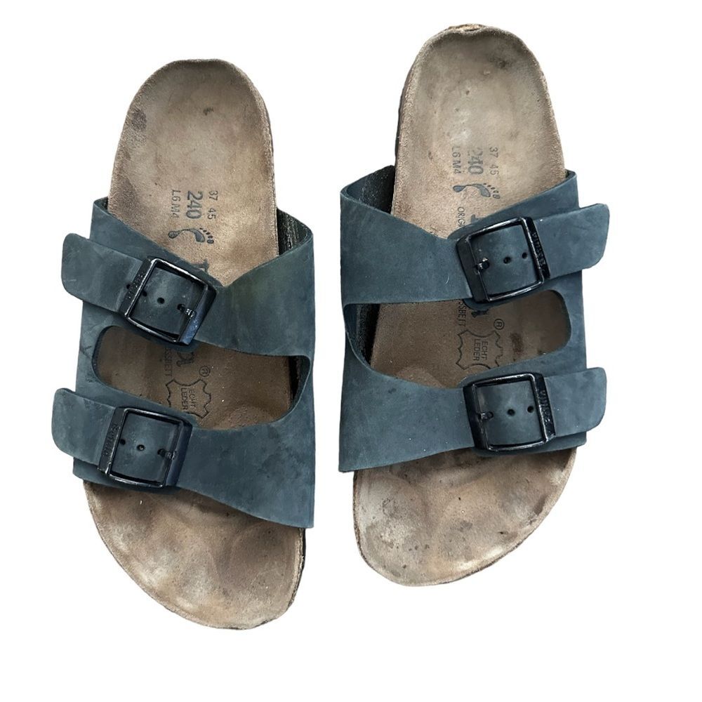 Birkenstock suede strap sandals